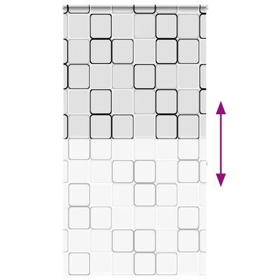 vidaXL Κουρτίνα Μπάνιου Ρολό κασέτα 120x240εκ. Πλάτος υφάσματος 116εκ.