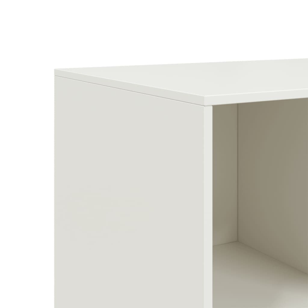 vidaXL Μπουφές Λευκός 99x39x73 εκ. από Ατσάλι