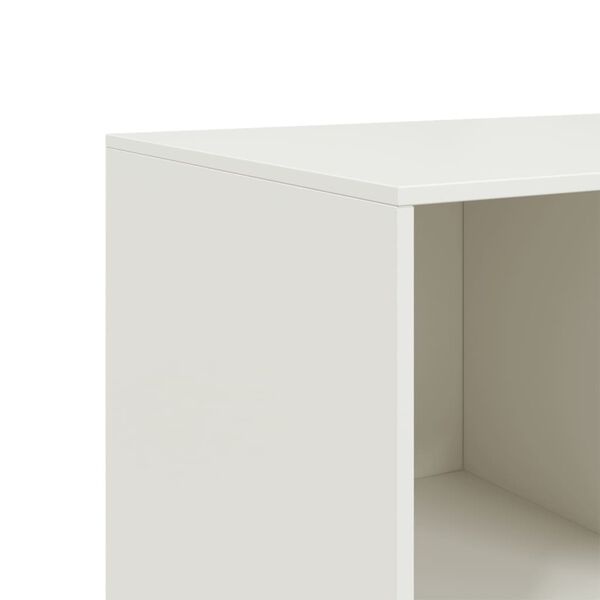 vidaXL Μπουφές Λευκός 99x39x73 εκ. από Ατσάλι
