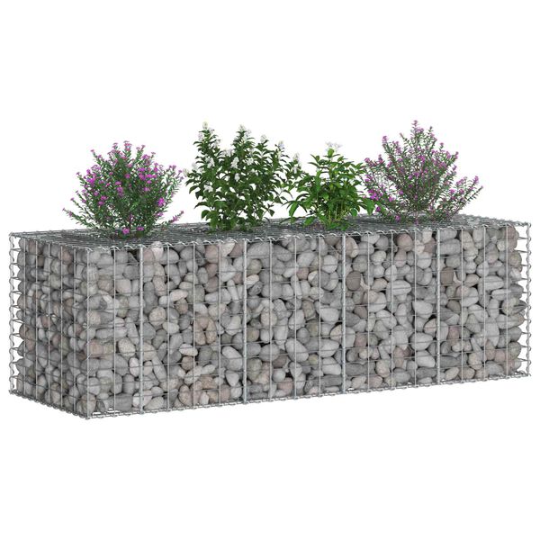 vidaXL &Alpha;&nu;&alpha;&sigma;&eta;&kappa;&omega;&mu;έ&nu;&omicron; &kappa;&rho;&epsilon;&beta;ά&tau;&iota; gabion &Alpha;&sigma;&eta;&mu;ί 180 x 60 x 55 &epsilon;&kappa;