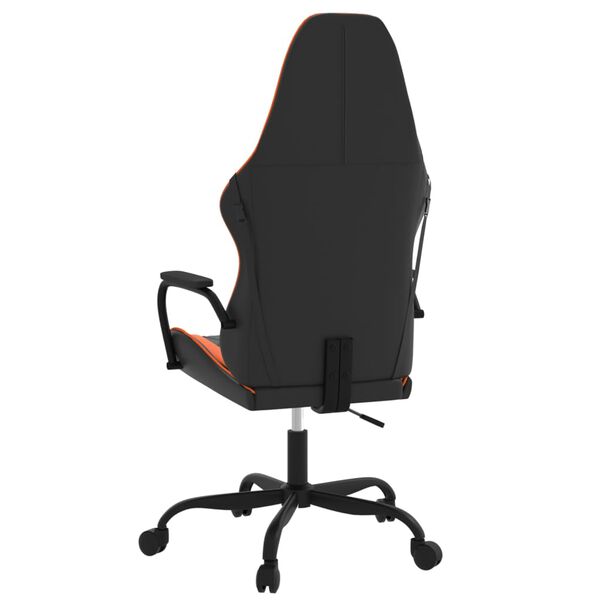 vidaXL Καρέκλα Gaming Μαύρο/Πορτοκαλί Συνθετικό Δέρμα