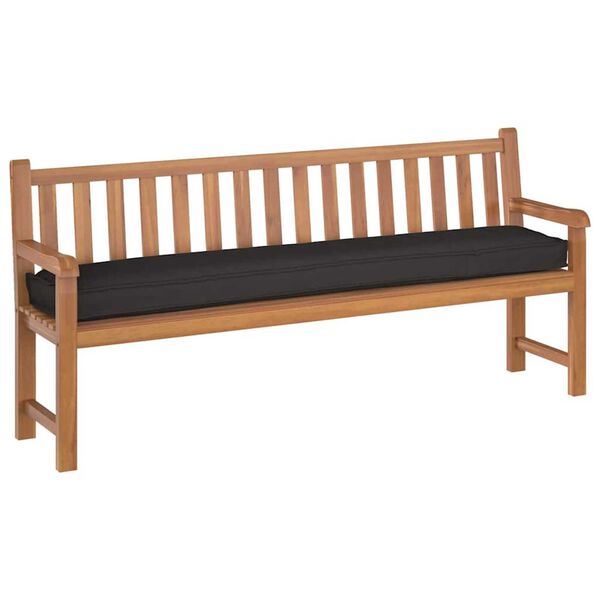 vidaXL Μαξιλάρι παλέτας Μαύρο 200 x 40 x 8 εκ. Ύφασμα Oxford