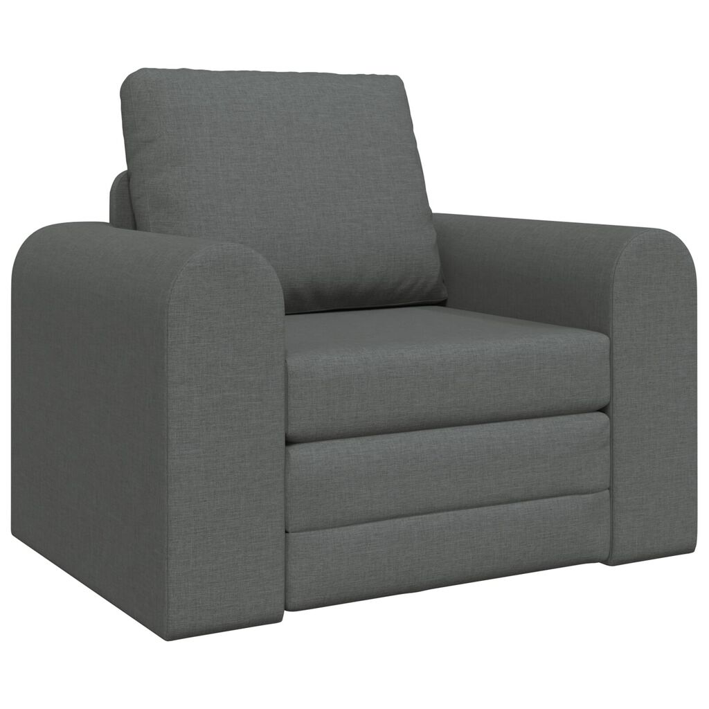 vidaXL Καναπές Κρεβάτι 2 σε 1 Σκούρος Γκρι 98x71x83 εκ. Ύφασμα