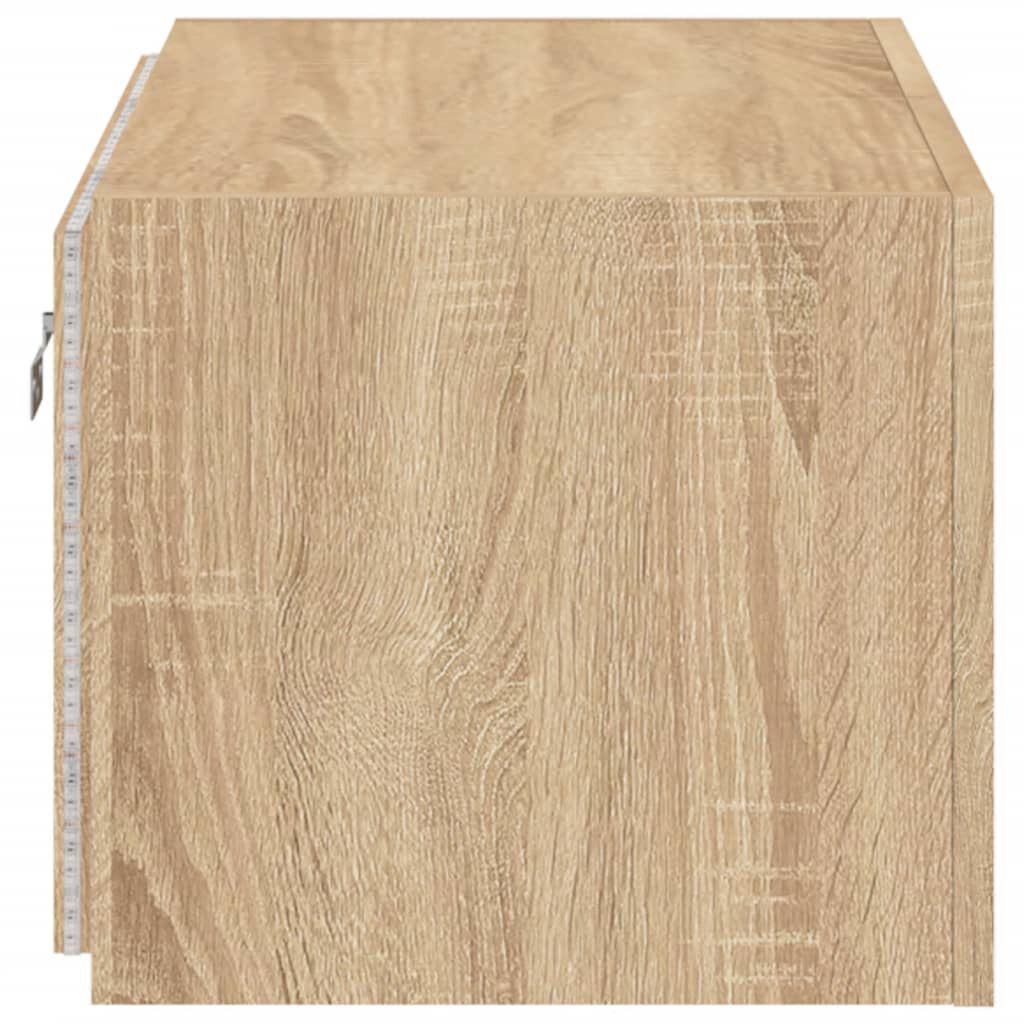 vidaXL Έπιπλο Τοίχου Τηλεόρασης με LED Sonoma Δρυς 60x35x31 εκ.