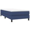 vidaXL Κρεβάτι Boxspring με Στρώμα Μπλε 100 x 200 εκ. Υφασμάτινο