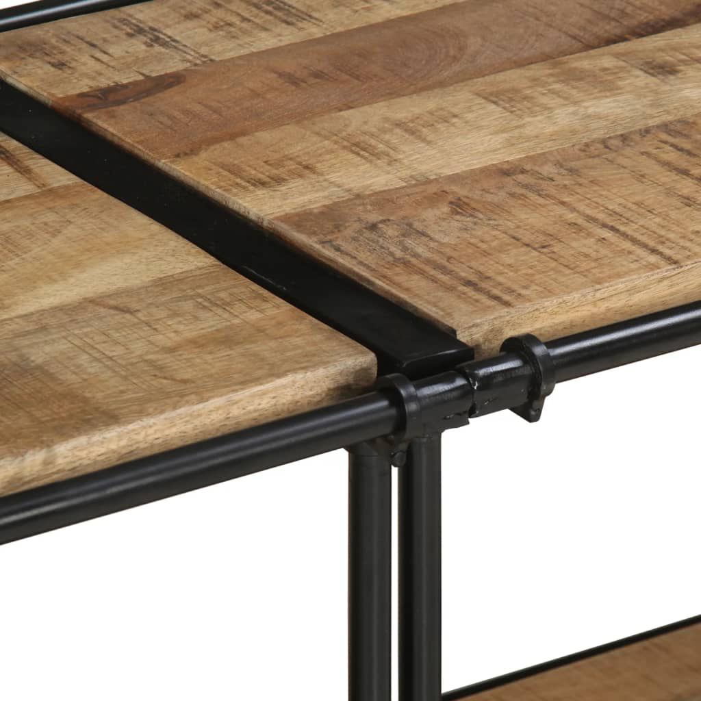 vidaXL Έπιπλο Τηλεόρασης 160x42x40 εκ. Μασίφ Ακατέργ. Ξύλο Μάνγκο