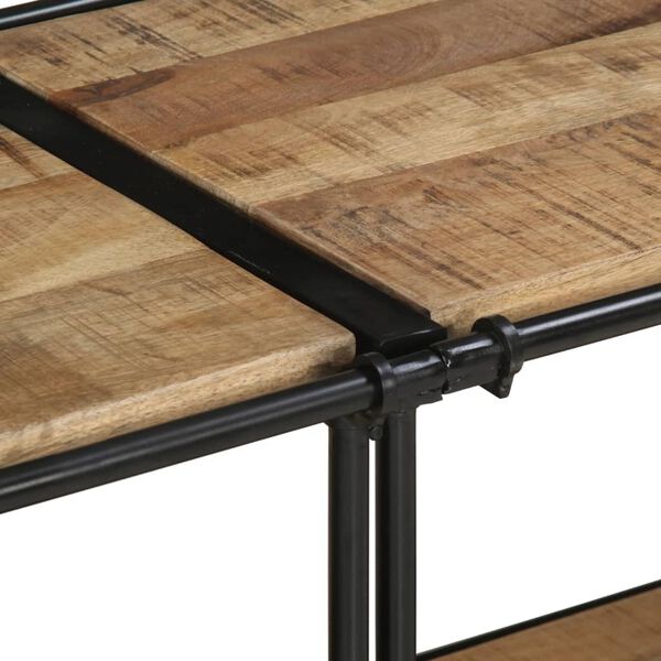 vidaXL Έπιπλο Τηλεόρασης 160x42x40 εκ. Μασίφ Ακατέργ. Ξύλο Μάνγκο