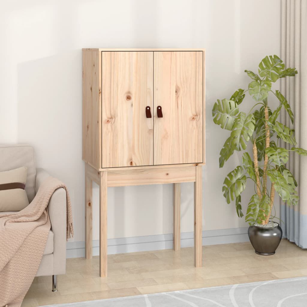 vidaXL Ντουλάπι 60 x 40 x 120 εκ. από Μασίφ Ξύλο Πεύκου