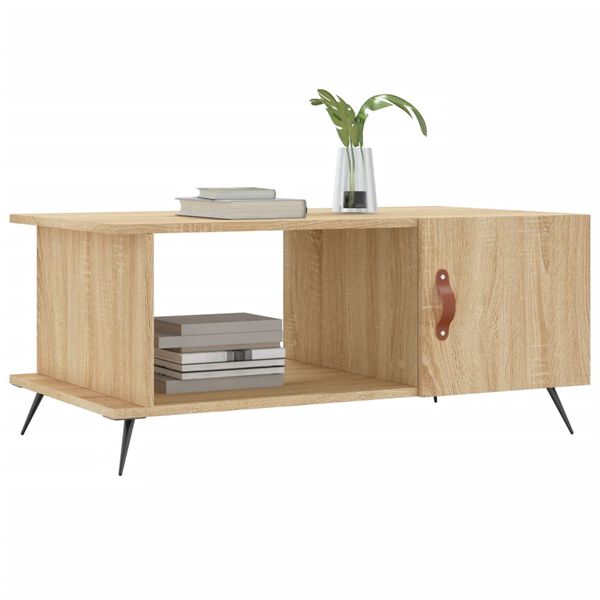 vidaXL Τραπεζάκι Σαλονιού Sonoma Δρυς 90x50x40 εκ. Επεξεργασμένο Ξύλο