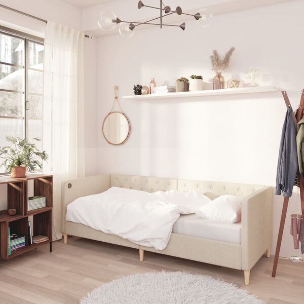 vidaXL &Kappa;&alpha;&nu;&alpha;&pi;έ&sigmaf; &Kappa;&rho;&epsilon;&beta;ά&tau;&iota; &mu;&epsilon; &Sigma;&tau;&rho;ώ&mu;&alpha; & USB &Kappa;&rho;&epsilon;&mu; 90 x 200 &epsilon;&kappa;. &Upsilon;&phi;&alpha;&sigma;&mu;ά&tau;&iota;&nu;&omicron;&sigmaf;