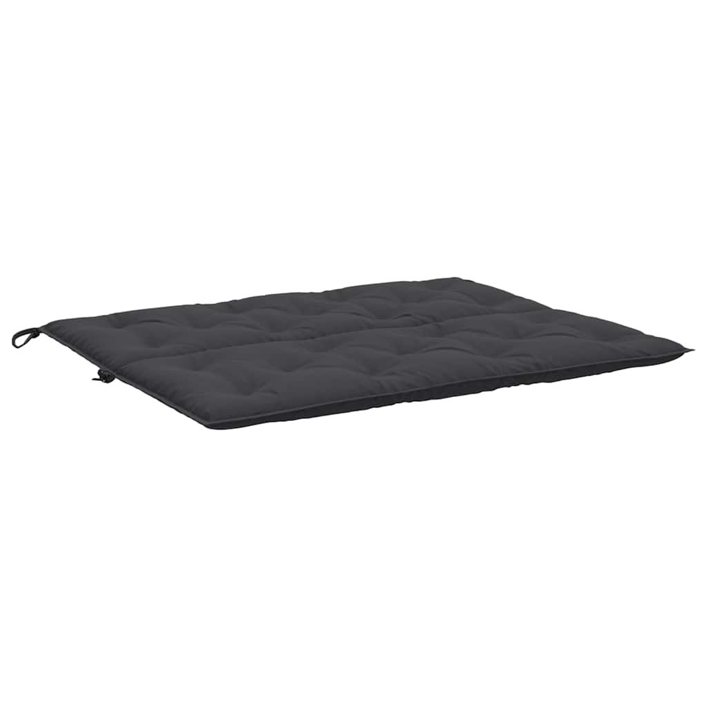 vidaXL Μαξιλάρι Πάγκου Κήπου Μαύρο 120x(50+50)x7 εκ. Ύφασμα Oxford