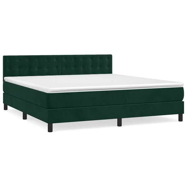 vidaXL &Kappa;&rho;&epsilon;&beta;ά&tau;&iota; Boxspring &mu;&epsilon; &Sigma;&tau;&rho;ώ&mu;&alpha; &Sigma;&kappa;&omicron;ύ&rho;&omicron; &Pi;&rho;ά&sigma;&iota;&nu;&omicron; 160x200&epsilon;&kappa;. &Beta;&epsilon;&lambda;&omicron;ύ&delta;&iota;&nu;&omicron;