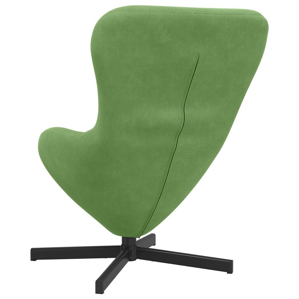 vidaXL Πολυθρόνα Αυγού Light Green Velvet