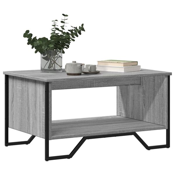 vidaXL Τραπεζάκι Σαλονιού Γκρι Sonoma 75x51x40 εκ. Επεξεργασμένο Ξύλο
