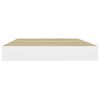 vidaXL Ράφια Τοίχου 2 τεμ. Δρυς/Άσπρο 40x23x3,8 εκ. MDF