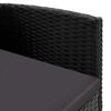 vidaXL Καρέκλες Κήπου 2 τεμ. Μαύρες από Συνθετικό Ρατάν με Μαξιλάρια