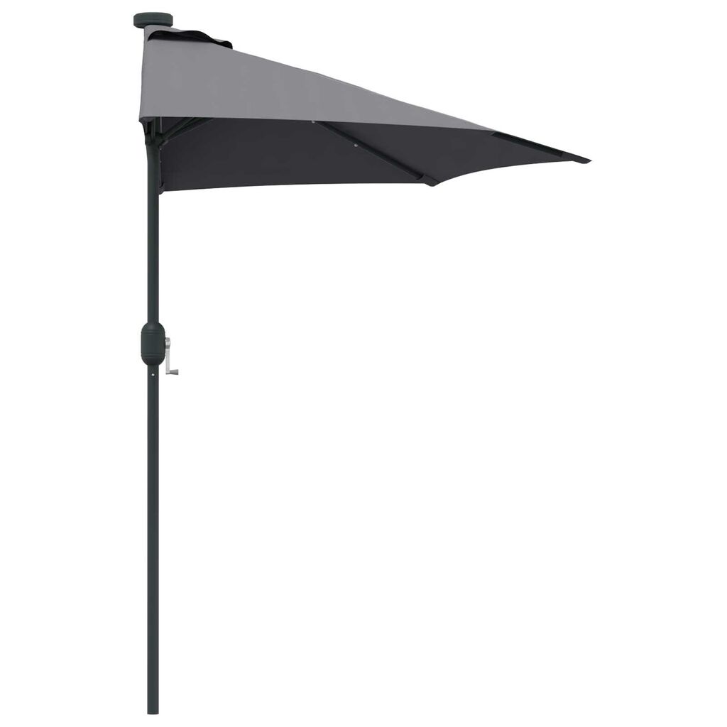 vidaXL Ομπρέλα Κήπου Ανθρακί 294 x 150 x 223 εκ ύφασμα