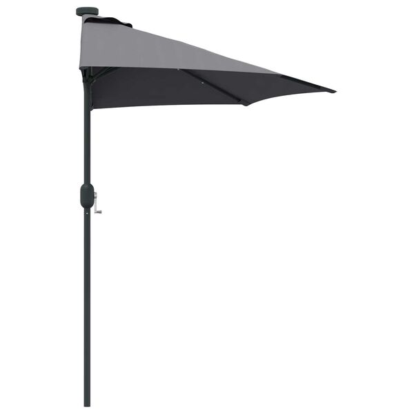 vidaXL Ομπρέλα Κήπου Ανθρακί 294 x 150 x 223 εκ ύφασμα
