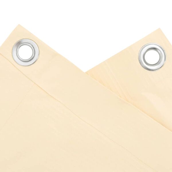 vidaXL Περίφραξη Μπαλκονιού Προστατευτική Κρεμ 1000x120 εκ. από PVC