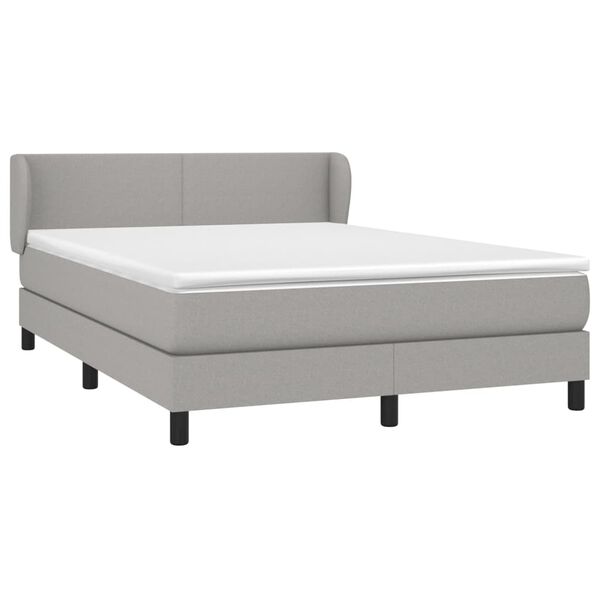 vidaXL &Kappa;&rho;&epsilon;&beta;ά&tau;&iota; Boxspring &mu;&epsilon; &Sigma;&tau;&rho;ώ&mu;&alpha; &Alpha;&nu;&omicron;&iota;&chi;&tau;ό &Gamma;&kappa;&rho;&iota; 140x190 &epsilon;&kappa;. &Upsilon;&phi;&alpha;&sigma;&mu;ά&tau;&iota;&nu;&omicron;