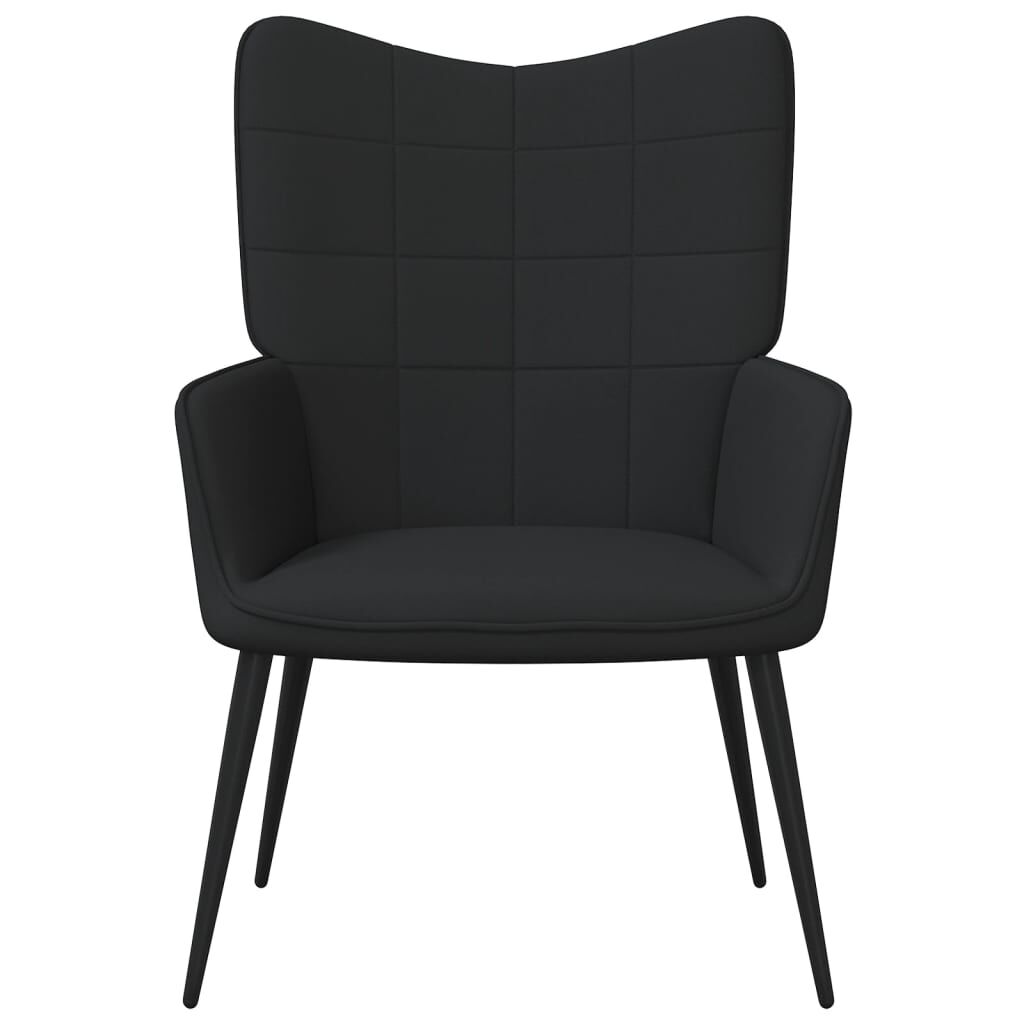 vidaXL Πολυθρόνα Relax Μαύρη Υφασμάτινη