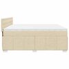 vidaXL &Kappa;&rho;&epsilon;&beta;ά&tau;&iota; Boxspring &mu;&epsilon; &Sigma;&tau;&rho;ώ&mu;&alpha; &Kappa;&rho;&epsilon;&mu; 200x200 &epsilon;&kappa;. &Upsilon;&phi;&alpha;&sigma;&mu;ά&tau;&iota;&nu;&omicron;