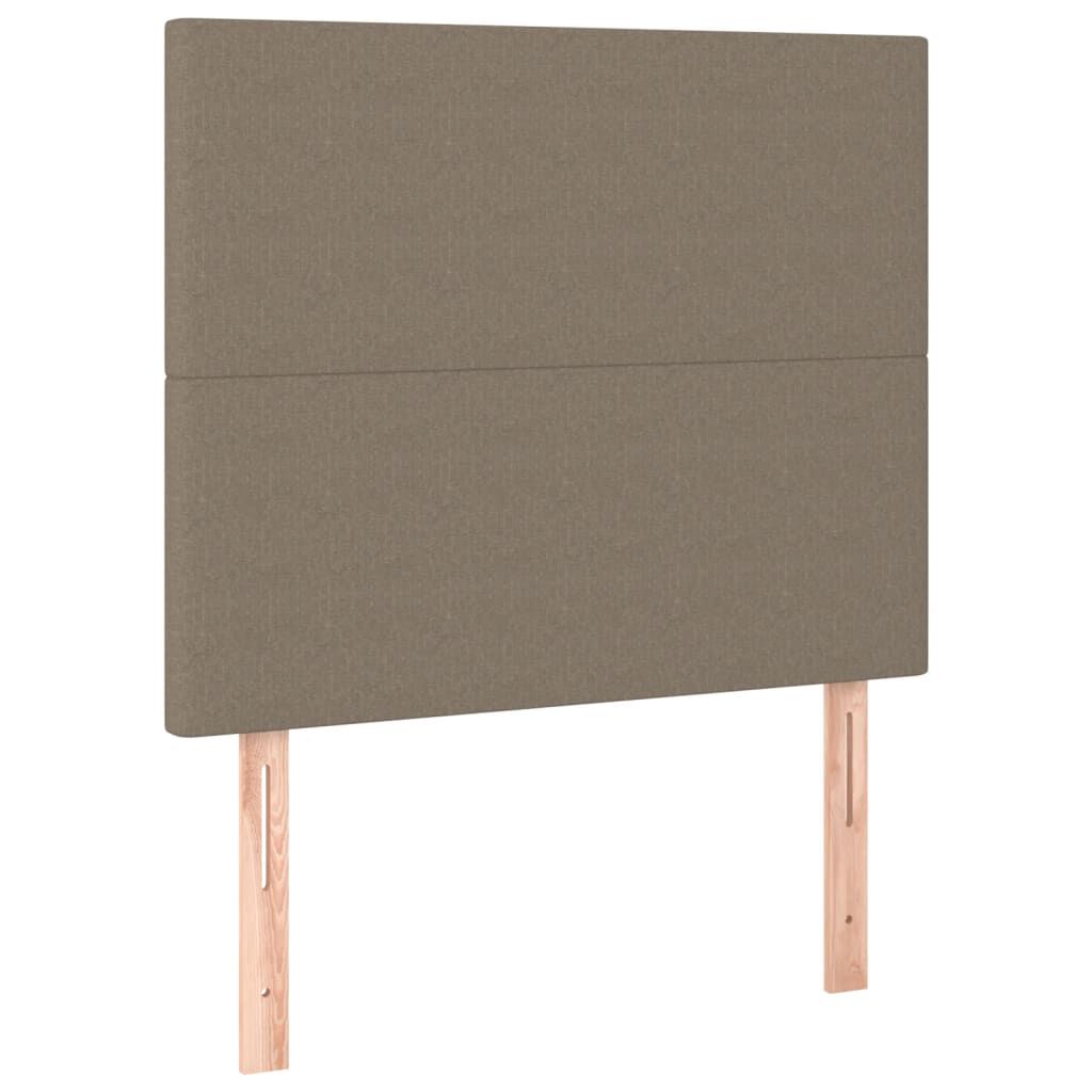 vidaXL Σκελετός Κρεβατιού Χωρίς Στρώμα Taupe 80x200 εκ. Υφασμάτινο