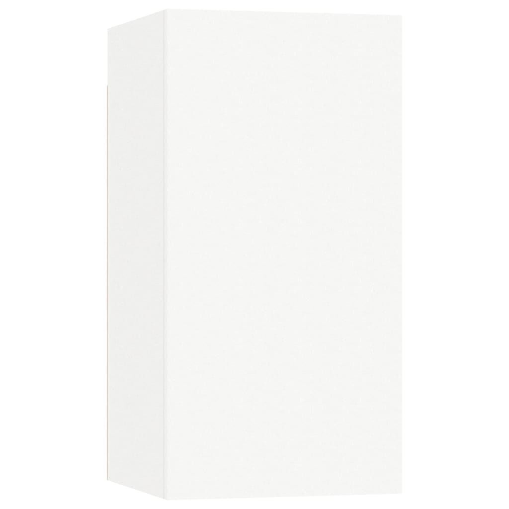 vidaXL Έπιπλα Τηλεόρασης 2 τεμ. Λευκά 30,5x30x60 εκ. από Επεξ. Ξύλο