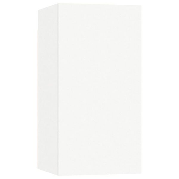 vidaXL Έπιπλα Τηλεόρασης 2 τεμ. Λευκά 30,5x30x60 εκ. από Επεξ. Ξύλο