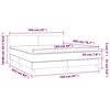 vidaXL &Kappa;&rho;&epsilon;&beta;ά&tau;&iota; Boxspring &mu;&epsilon; &Sigma;&tau;&rho;ώ&mu;&alpha; &Sigma;&kappa;&omicron;ύ&rho;&omicron; &Mu;&pi;&lambda;&epsilon; 160x200 &epsilon;&kappa;. &Beta;&epsilon;&lambda;&omicron;ύ&delta;&iota;&nu;&omicron;