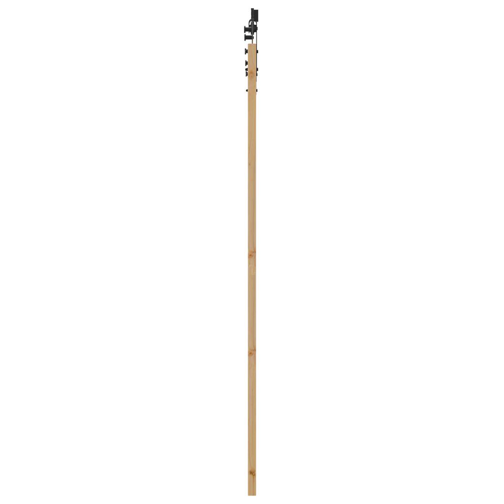 vidaXL Ολισθητή Πόρτα Καφέ 86 x 211 cm Ξύλο και μέταλλο