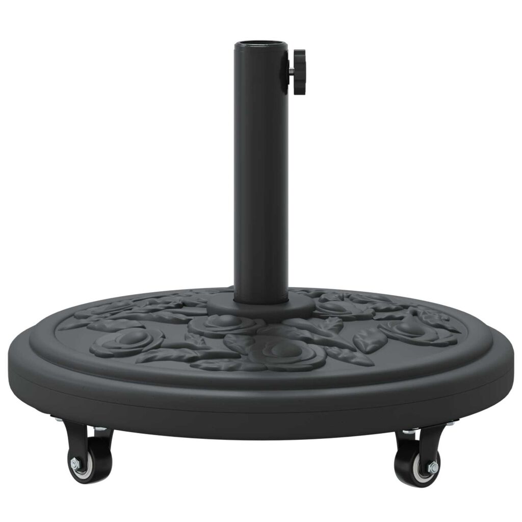 vidaXL Βάση Παρασίδας με Ρόδες για Πόλους Ø38-48 mm, 13 kg, Στρογγυλή