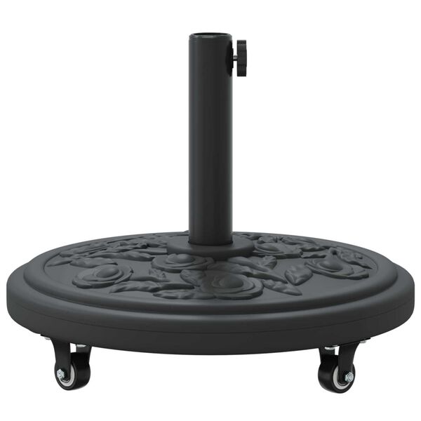 vidaXL Βάση Παρασίδας με Ρόδες για Πόλους Ø38-48 mm, 13 kg, Στρογγυλή
