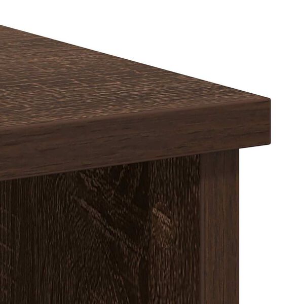 vidaXL Συρταριέρα με Συρτάρια καφέ δρυς 101x35x76 εκ. Επεξ. Ξύλο