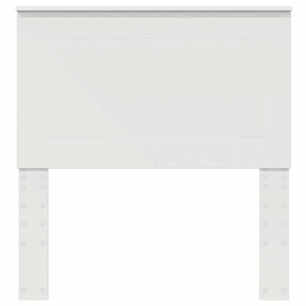 vidaXL Κεφαλάρι με κεφαλάρι Λευκό 90 cm Επεξεργασμένο ξύλο