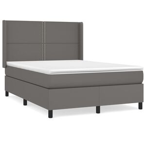 vidaXL &Kappa;&rho;&epsilon;&beta;ά&tau;&iota; Boxspring &mu;&epsilon; &Sigma;&tau;&rho;ώ&mu;&alpha; &Gamma;&kappa;&rho;&iota; 140x190&epsilon;&kappa;. &alpha;&pi;ό &Sigma;&upsilon;&nu;&theta;&epsilon;&tau;&iota;&kappa;ό &Delta;έ&rho;&mu;&alpha;