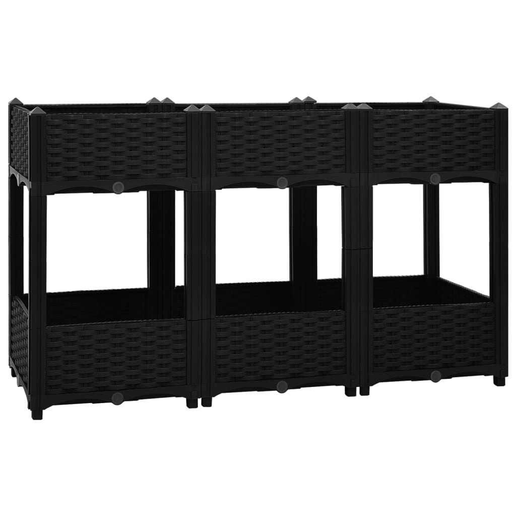vidaXL Ζαρντινιέρα 120 x 40 x 71 εκ. από Πολυπροπυλένιο