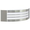 vidaXL Εξωτερικά Φωτιστικά Τοίχου 2 pcs Ασημί 32 x 10 x 10 εκ
