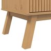 vidaXL Μπουφές OLDEN Λευκό & Καφέ 114x43x73,5 εκ. Μασίφ Ξύλο Πεύκου