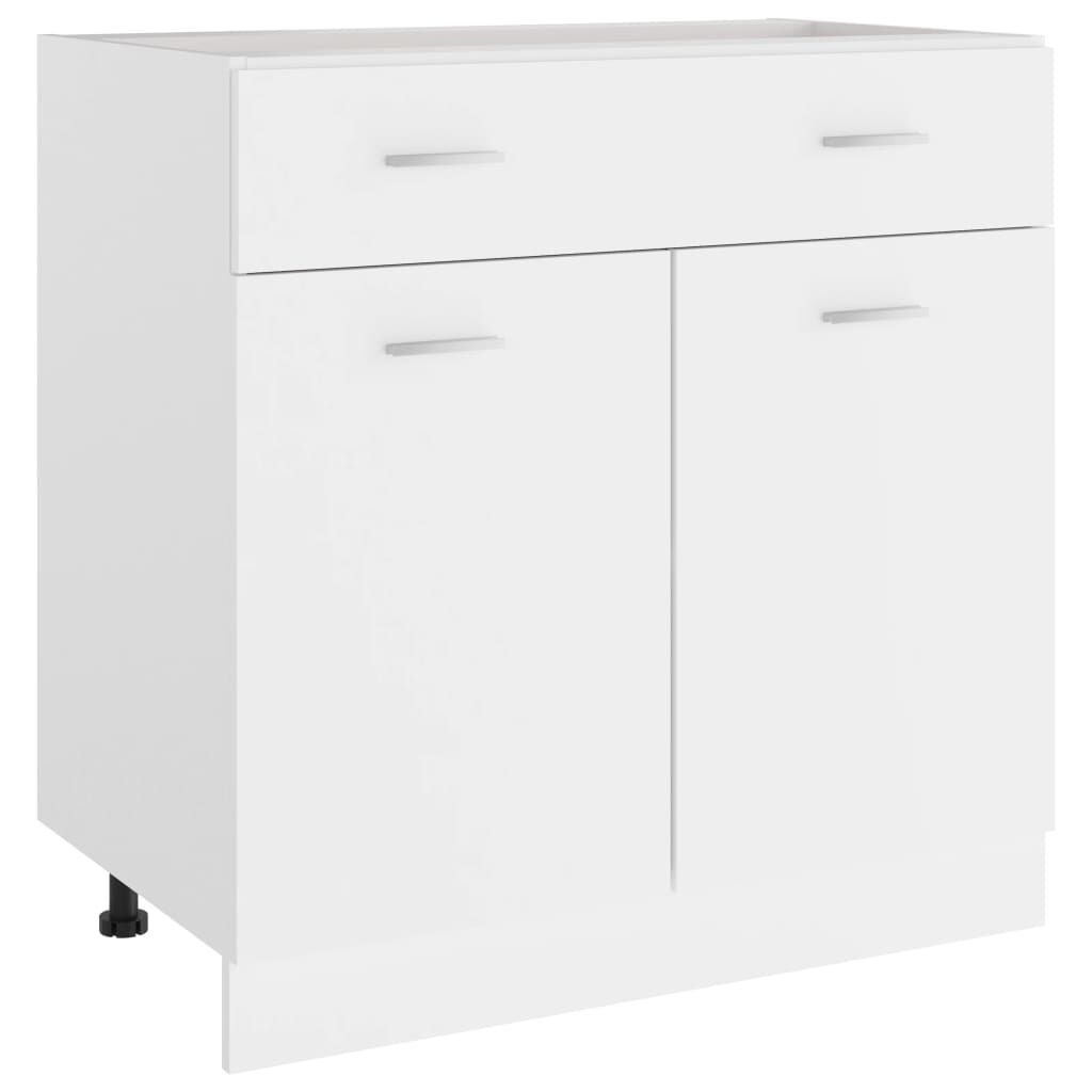vidaXL Ντουλάπι με Συρτάρι Lyon Λευκό 80x46x81,5 εκ. Επεξ. Ξύλο