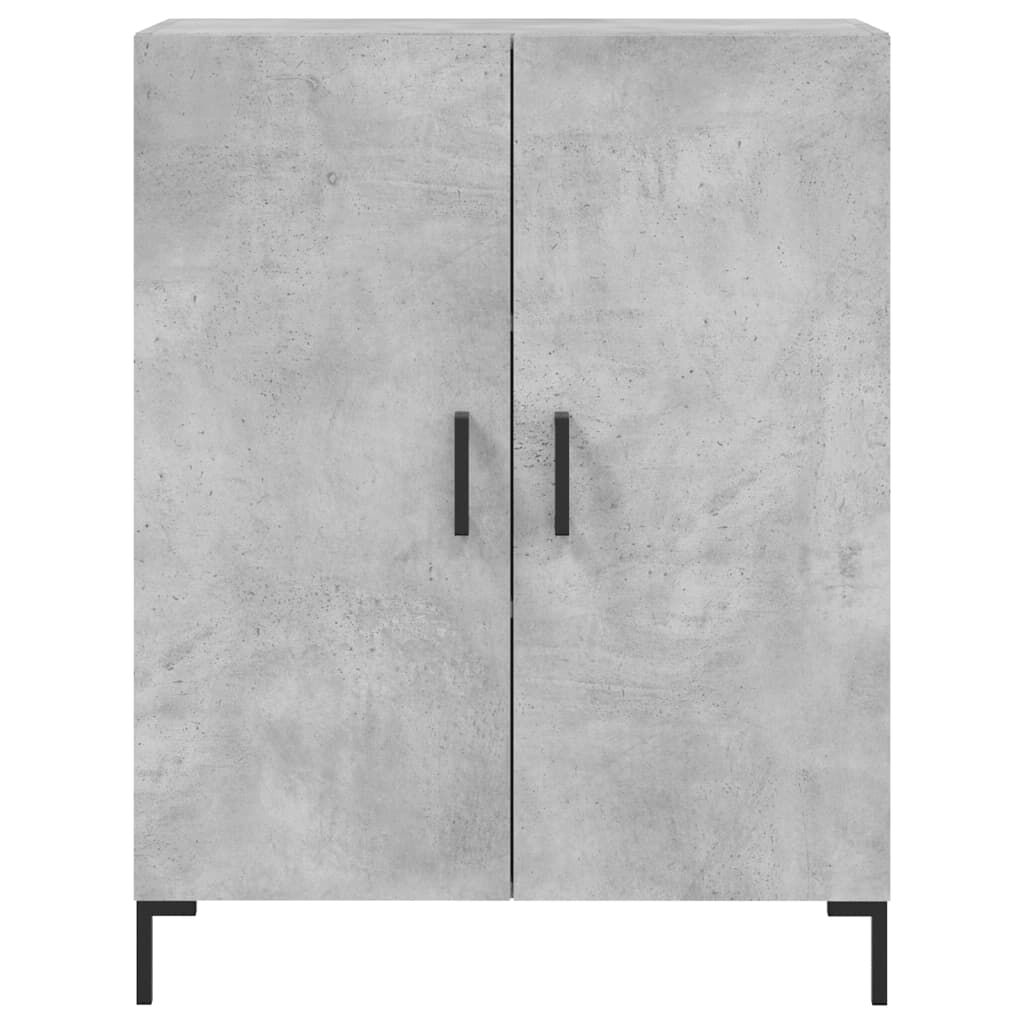 vidaXL Ντουλάπι Γκρι Σκυροδέματος 69,5x34x180 εκ. Επεξεργασμένο Ξύλο