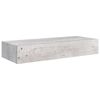 vidaXL Ράφια Τοίχου Συρτάρια 2 τεμ. Γκρι Σκυρ. 60x23,5x10 εκ από MDF