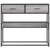vidaXL Τραπέζι κονσόλας Γκρίζο Σονόμα 90x35x80 cm Ξύλινη κατασκευή