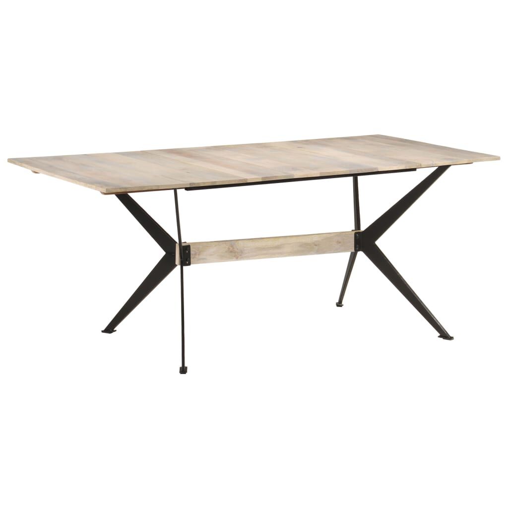 vidaXL Τραπεζαρία 180 x 90 x 76 εκ. από Μασίφ Ξύλο Μάνγκο
