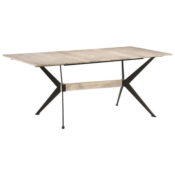 vidaXL Τραπεζαρία 180 x 90 x 76 εκ. από Μασίφ Ξύλο Μάνγκο