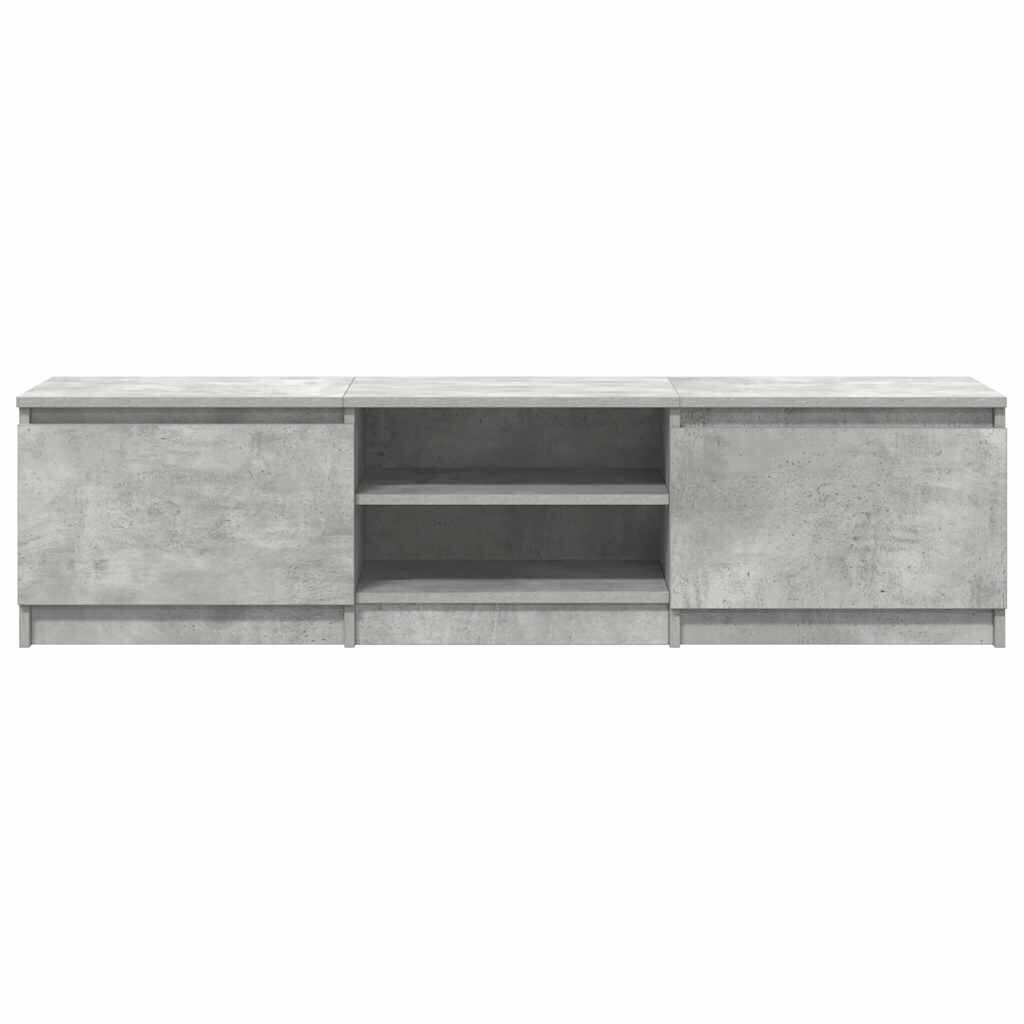 vidaXL Έπιπλο Τηλεόρασης Γκρι Σκυροδέματος 140x40x35,5 εκ. Επεξ. Ξύλο