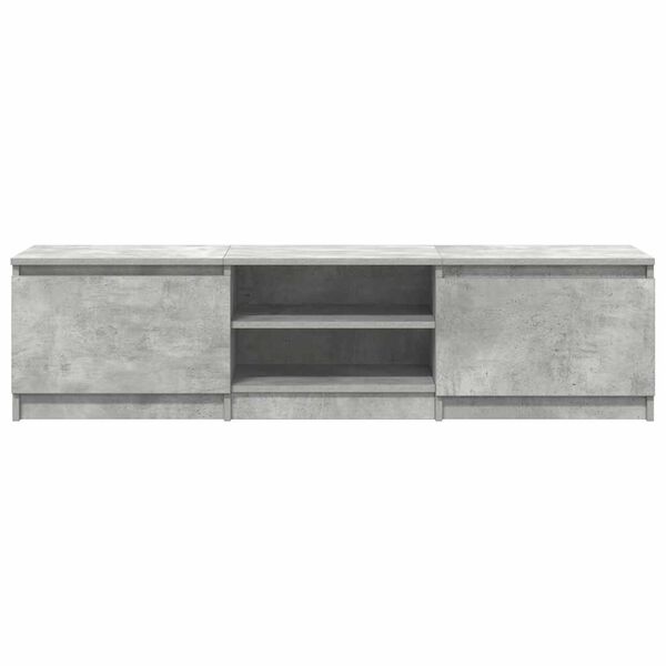 vidaXL Έπιπλο Τηλεόρασης Γκρι Σκυροδέματος 140x40x35,5 εκ. Επεξ. Ξύλο