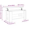 vidaXL Τραπεζάκι Σαλονιού Λευκό 101 x 49 x 52 εκ. Επεξεργασμένο Ξύλο