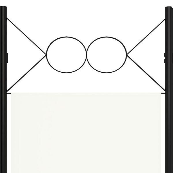 vidaXL Διαχωριστικό Δωματίου με 4 Πάνελ Λευκό 160 x 180 εκ.
