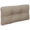 vidaXL Μαξιλάρι Παλέτας Taupe 80 x 40 x 12 εκ. Υφασμάτινο